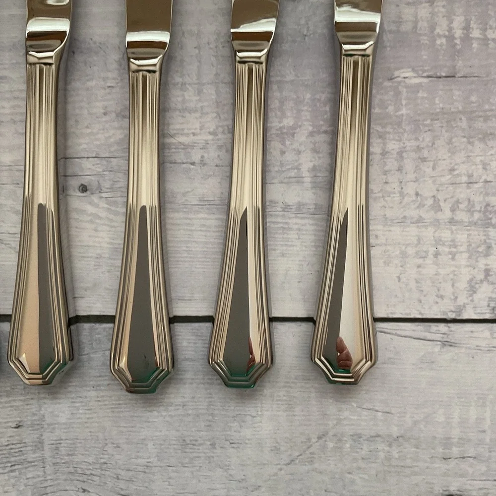 Wallace ARLINGTON‎ Steak Knives Set Of 6 Stainless Steel Flatware #4